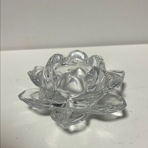 Crystal Lotus Flower Candle Holder